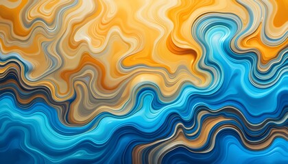 Fototapeta premium Vibrant Abstract Background With Flowing sky blue Patterns