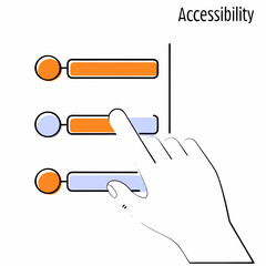 accessibility sliders illustration