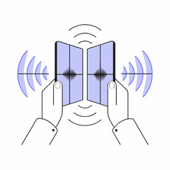 Sound Wave vector illustration 