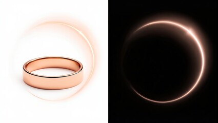 Futuristic light circle glow and electric shine modern round effect