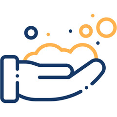 Hand Washing Vector Icon Hygiene and Coronavirus Prevention Symbol
