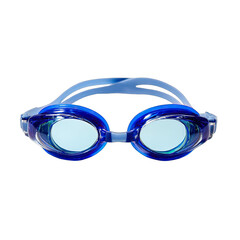 Fototapeta premium Blue swimming goggles, clear lenses (1)