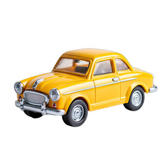 Yellow vintage toy car