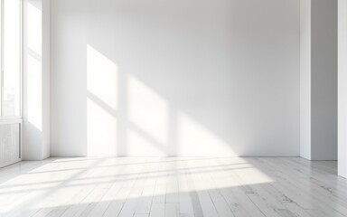 Panoramic white open space office corner. High quality