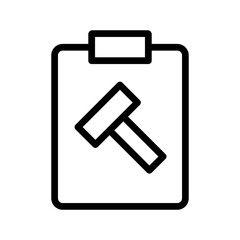 Policy icon set featuring rules, regulations, guidelines, terms, and documentation for business, insurance, and governance in a clean modern line style