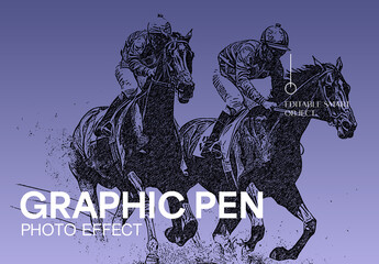 Graphic Pen Photo Effect