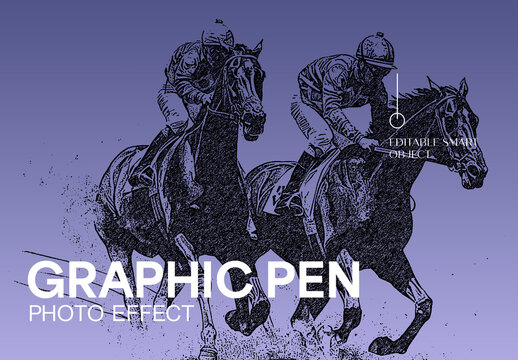 Graphic Pen Photo Effect