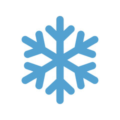 Abstract geometric snowflake symbol winter season cold weather frost icon isolated on white background