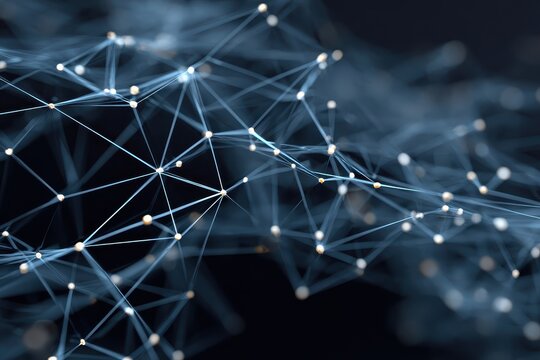 Next generation world wide web blockchain technology connecting nodes and networks through digital data visualization and communication in an abstract representation