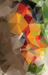 Abstract Low Poly Dimensions , Low Poly Motion Universe