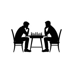 two players sitting across from each other playing chess