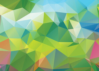 Fototapeta premium Abstract Low Poly Dimensions , Low Poly Motion Universe
