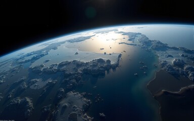 view of Earth from space. High quality