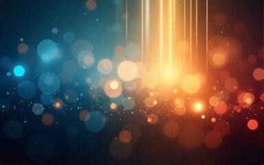 Abstract background of light streaks and sparkles in blue, yellow, and red colors. High quality