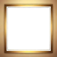 Obraz premium A modern, rounded-corner white frame border on a gradient beige-to-brown background