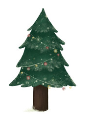 Christmas Trees Clipart Set – Cozy Winter Holiday PNG Collection