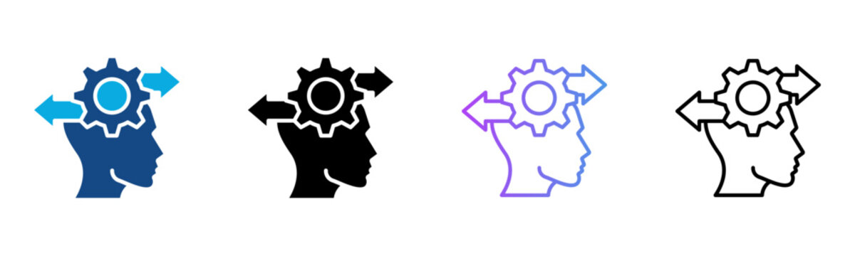 Behavior Icon Multiple Style Vector Illustration