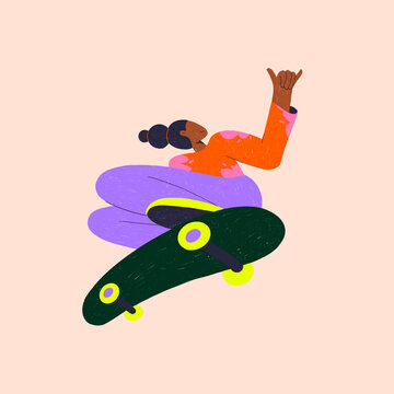 Surf Skate girl