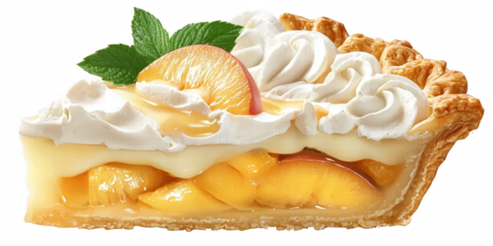 Slice of pumpkin pie isolated on transparent background with whipped cream topping on white plate dessert, pie, pumpkin, whipped, baked, slice