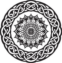 Celtic Floral Mandala Laser Cut Ornament Bundle