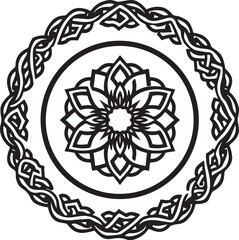 Celtic Floral Mandala Laser Cut Ornament Bundle