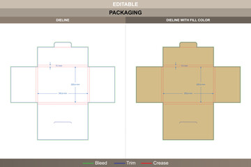 Custom dimensions folders lock multi folders dieline shaped with vector accuracy refining printing tone packaging fold die line mechanism ensures consistent lock across layers