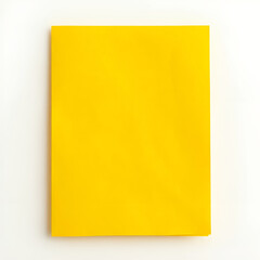 Bright Yellow Rectangular Card