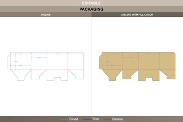 Custom dimensions file boxes reverse tuck end dieline developed using vector formation improving printing consistency packaging fold die line closure forms tight reverse tuck