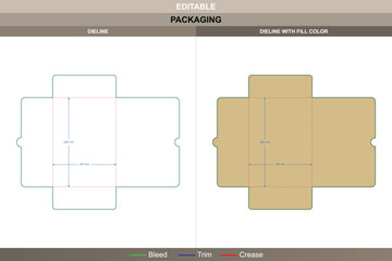 Closed folder dieline developed through precise vector setup improving printing clarity packaging form structured die line mapping keeps corners tight maintaining closure fit