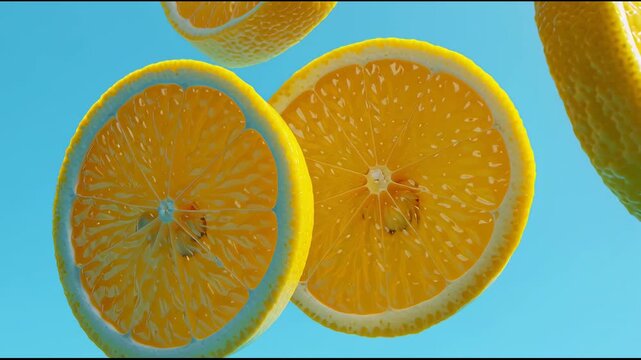 Orange Fruit Slices Motion Graphics