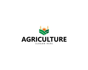 Agro logo design. Agriculture vector design. Farm logo concept.