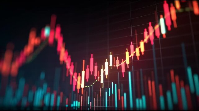 Financial Market Analysis Candlestick Chart
