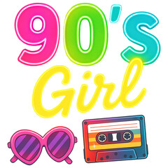 90s Girl - Throwback 80s shirt, Retro 90s Shirt graphic, vintage 90s Party t-shirt, Nostalgia Graphics design
