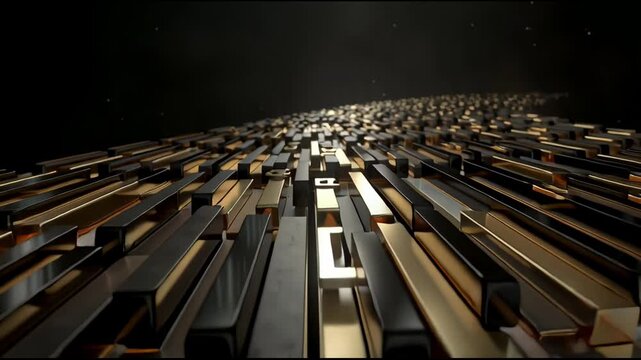 Abstract Data Tunnel Motion Graphics
