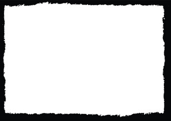 Obraz premium Vector grunge texture background. Black brush edge. 