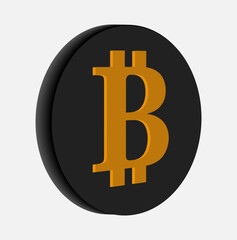 Colorful Bitcoin Symbol Icon – Gradient Cryptocurrency Logo