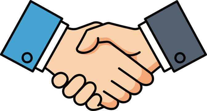 strategic alliance symbolizing trust, partnership, and mutual success through professional agreement, isolated on transparent background