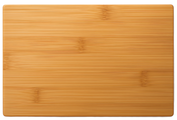 polished bamboo wood panel sign, horizontal layout,