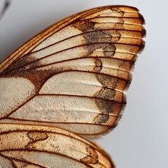 Detailed Close-Up of Butterfly Wing Pattern and Texture Study