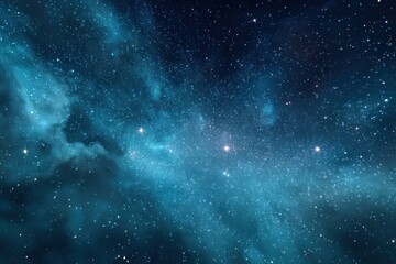 Obraz premium Exploring the beauty of stars and galaxies in the vast expanse of the universe under the night sky