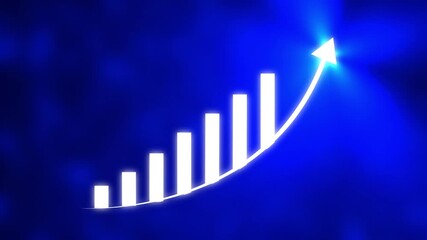 The 2090 new year business goals concept. businessman challenge chart development diagram digital economic exchange money new year plan profit Businessman increase up bar arrow graph chart..