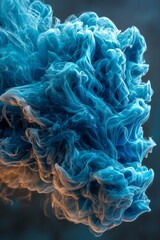 Fototapeta premium Abstract blue smoke swirl abstract modern design clean