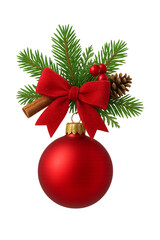 Christmas decoration isolated on white background