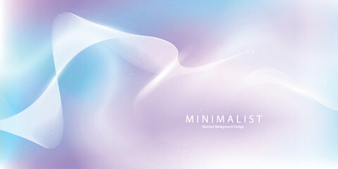 Soft pastel gradient with flowing light waves, creating a dreamy and elegant minimalist design
