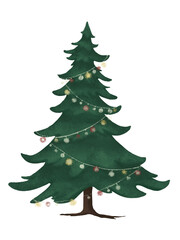 Christmas Trees Clipart Set – Cozy Winter Holiday PNG Collection