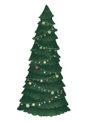 Christmas Trees Clipart Set – Cozy Winter Holiday PNG Collection