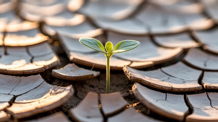 plant growth in nature and environment illustration