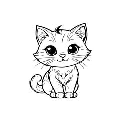 vector illustration of a cat