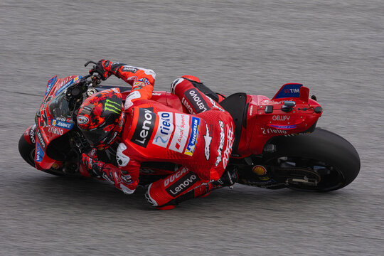 Sepang, Malaysia - October 24 2025: Francesco "Pecco" Bagnaia during the Grand Prix of Malaysia at Sepang International Circuit. Ducati Lenovo Team