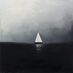 Cool minimalist ambient music album cover